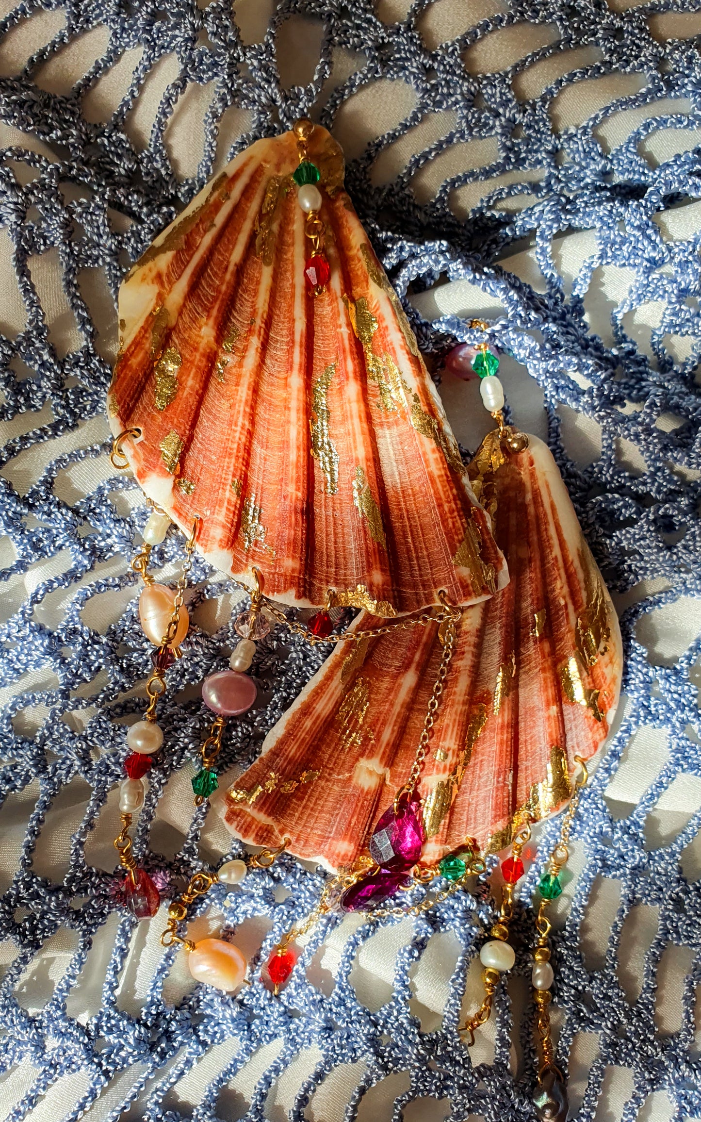 "Ocean nymph" real shell earrings